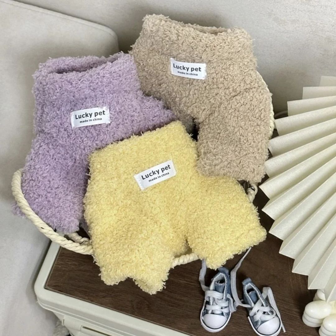 Pet Luxury Fluffy Shirt-Yellow