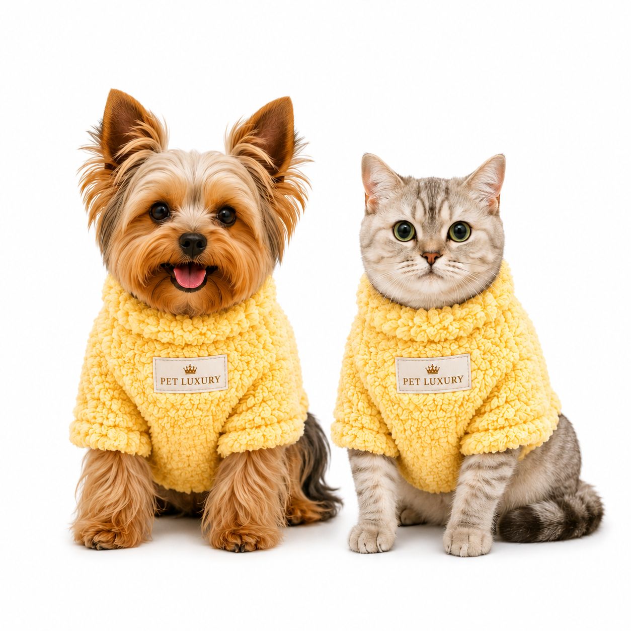 Pet Luxury Fluffy Shirt Jersey – Yellow