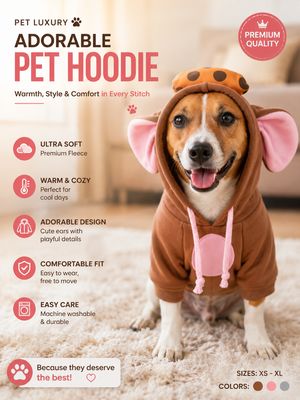 Pet Luxury Adorable Pet Hoodie