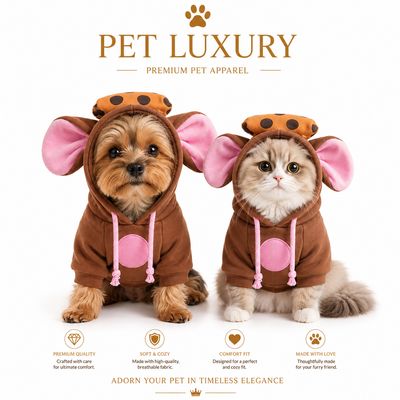 Pet Luxury Adorable Pet Hoodie Pet Luxury Adorable Pet Hoodie