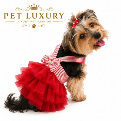My Little Angel Dog And Cat Dress - Red