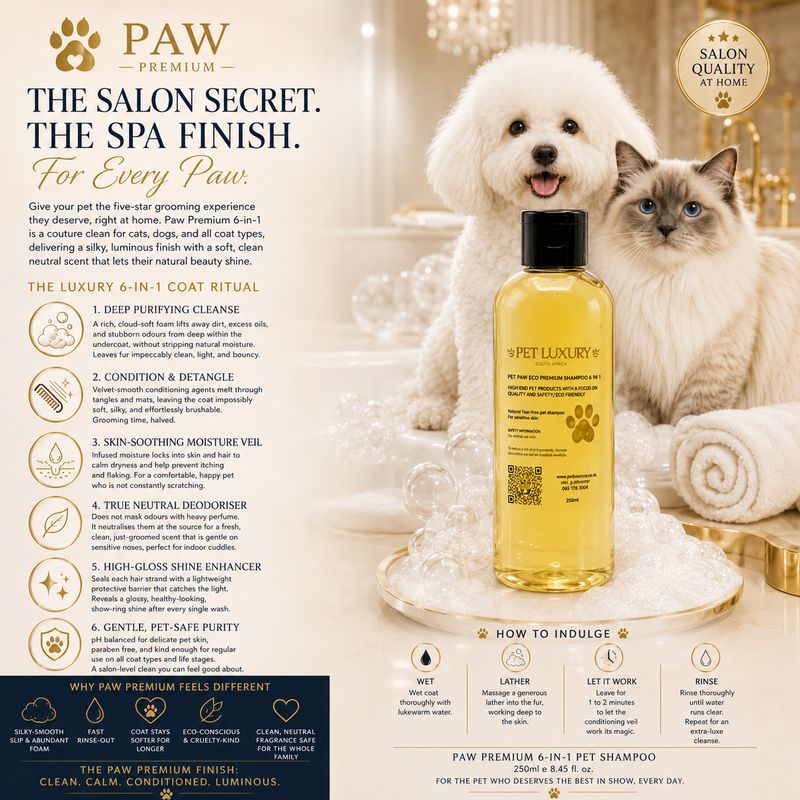 Paw Premium 6-in-1 Pet Shampoo — 250ml