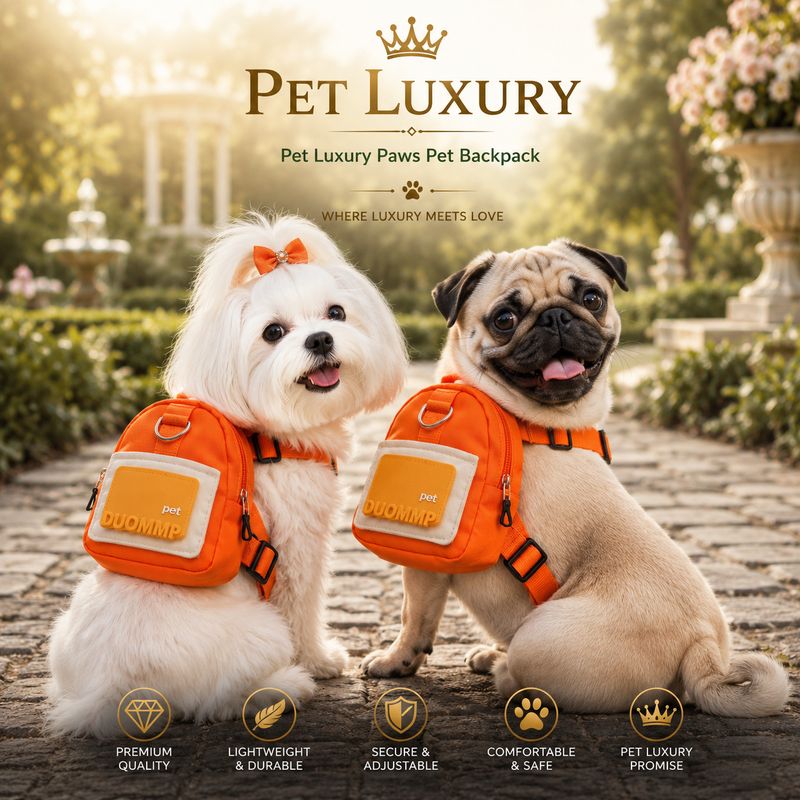 Pet Luxury Paws Pet Backpack