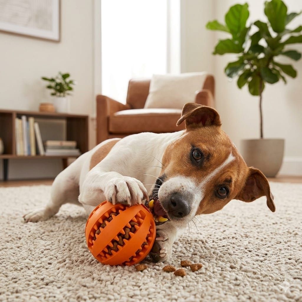 Coco Paw Dog Feeder Ball-Orange