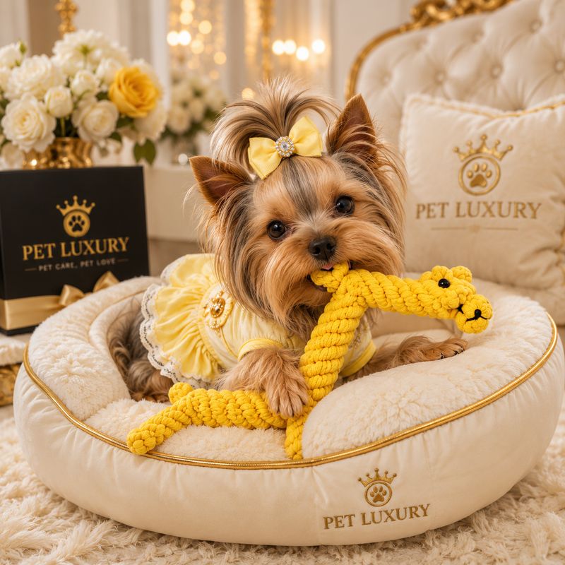 Pet Luxury Handmade Giraffe Safari Sun Rope Dog Toy