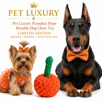 Pet Luxury Pumpkin Rope Durable Dog Chew Toy