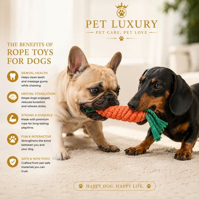 Pet Luxury Royale Carrot Handmade Rope Toy