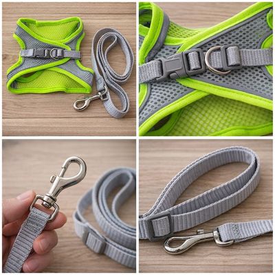 Pet Luxury PowerFit Harness and Leash - Green Pet Luxury PowerFit Harness and Leash - Green