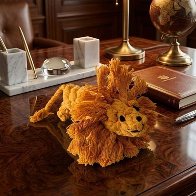 Pet Luxury Safari Lion Handmade Quality Rope Dog Toy