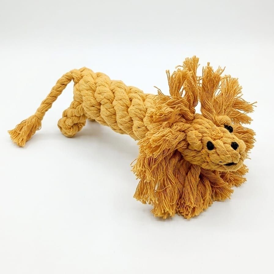 Luxury Safari Lion Rope Toy
