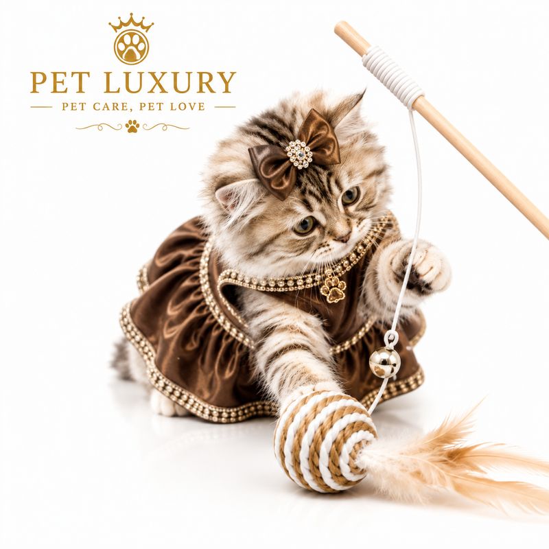 Luxury Kitty Ball Teaser with Bell