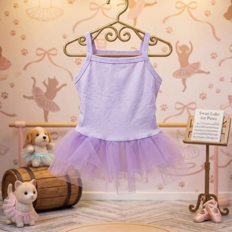 The Royal Ballerina Pet Luxury Dress - Stylish Baby Purple The Royal Ballerina Pet Luxury Dress - Stylish Baby Purple