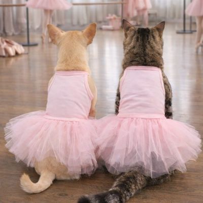 Luxury Ballerina Pet Dress-Pink