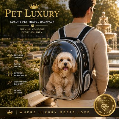 Luxury Pet Travel Backpack – Premium Dog & Cat Carrier
