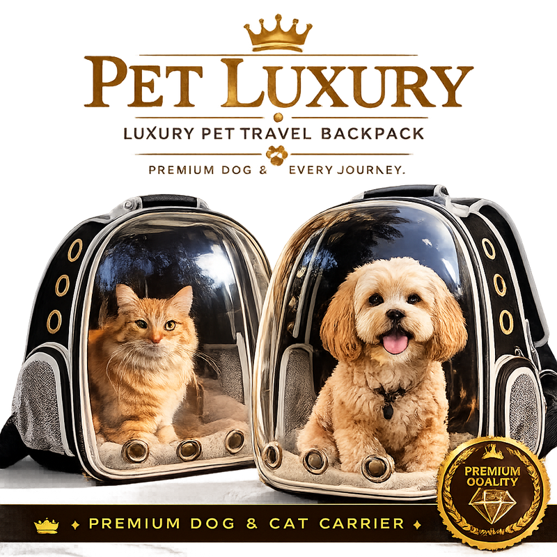 Luxury Pet Travel Backpack – Premium Dog & Cat Carrier Luxury Pet Travel Backpack – Premium Dog & Cat Carrier