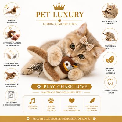 Pet Luxury Flapping Electronic Premium Bird Cat Toy Pet Luxury Flapping Electronic Premium Bird Cat Toy