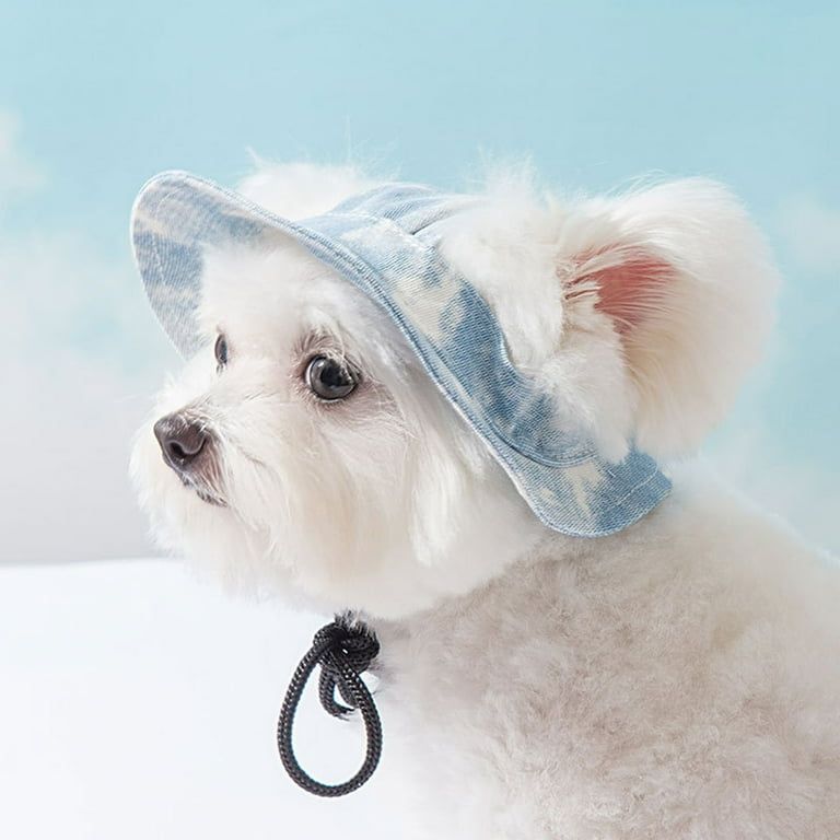 Pet Luxury Blue Dog Or Cat Bucket Hat Cap