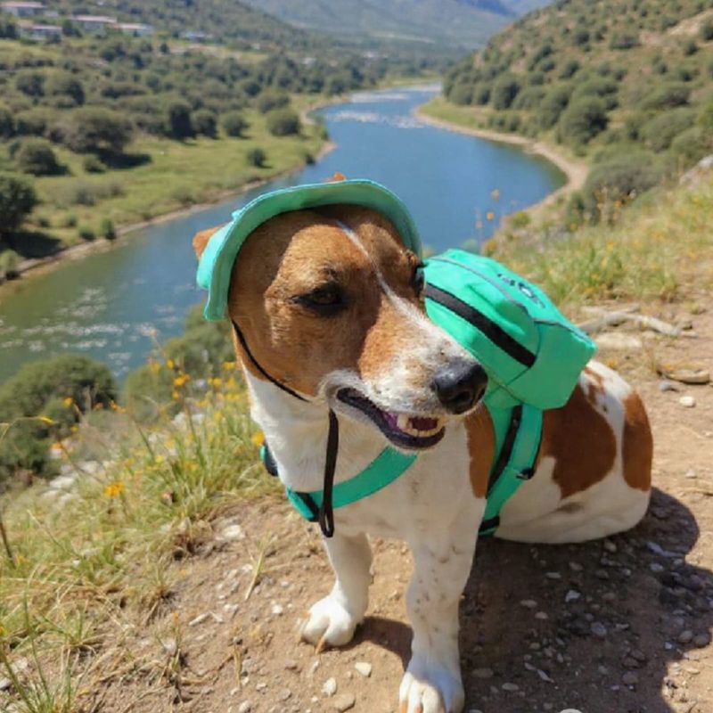 Pet Luxury Green Dog Or Cat Bucket Hat Cap