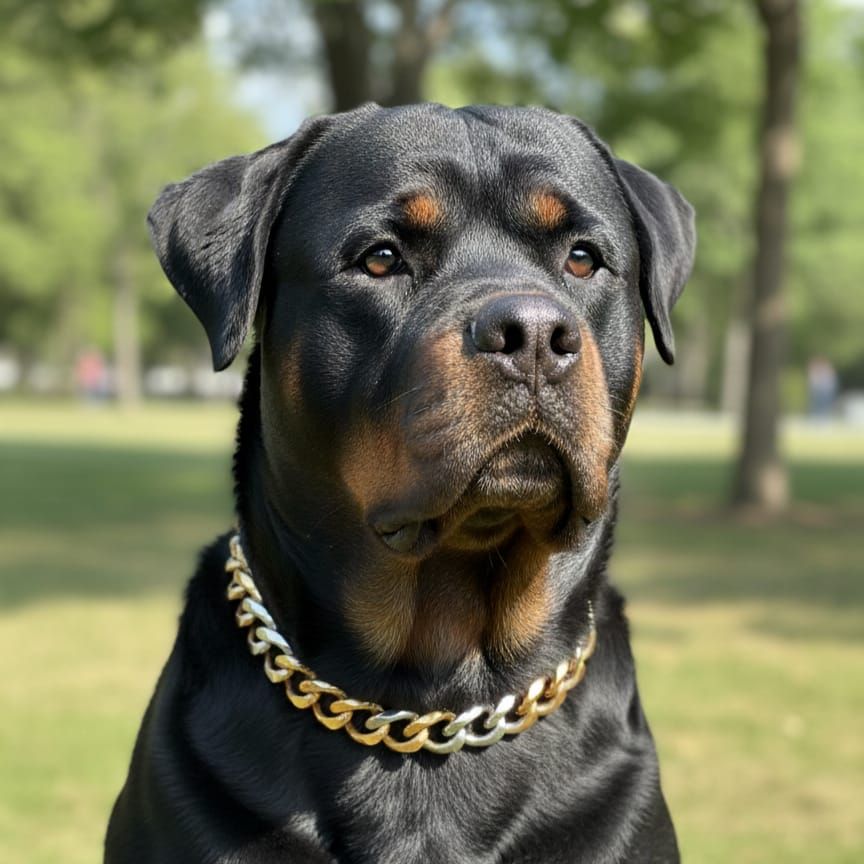 Pet Luxury Silver and Gold Choker Chain