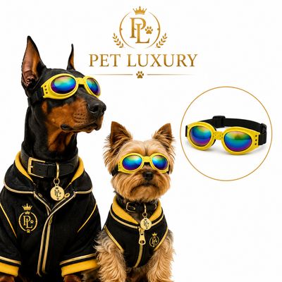 Pet Luxury SunShield™ Pro – UV Protection Dog Goggles Glasses with Rainbow Lenses Pet Luxury SunShield™ Pro – UV Protection Dog Goggles Glasses with Rainbow Lenses