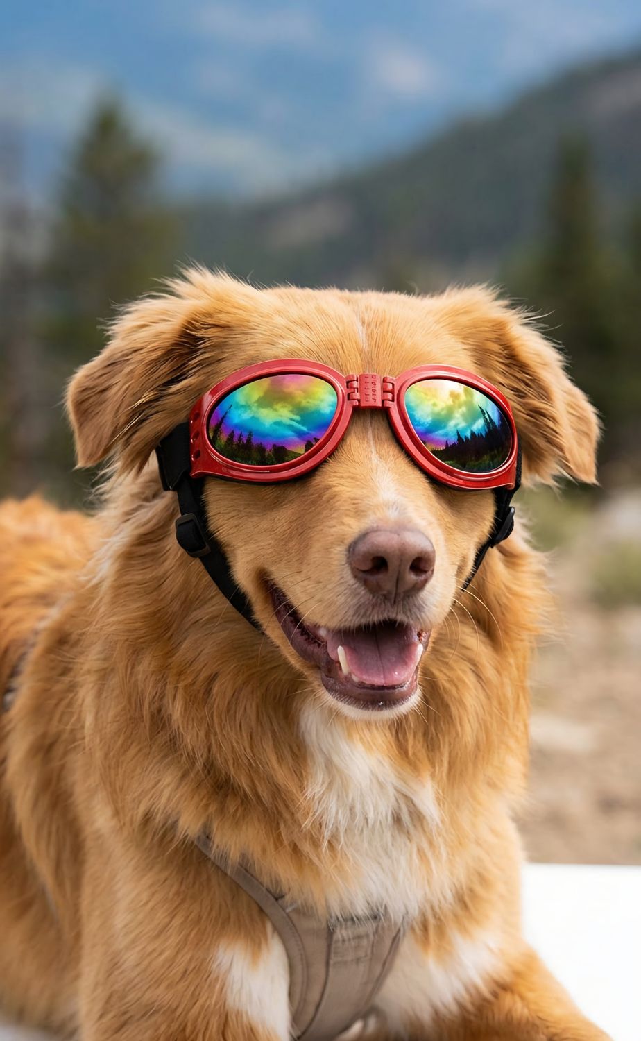 Pet Luxury Red Dog Glasses – UV Protection for Cool Pups Pet Luxury Red Dog Glasses – UV Protection for Cool Pups