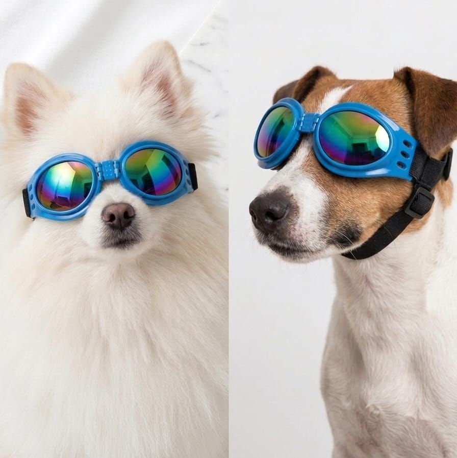 Pet Luxury Blue Dog Glasses