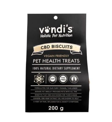 Vondi’s CBD Biscuits – Pet Health Treats (200g) from Pet Luxury Vondi’s CBD Biscuits – Pet Health Treats (200g) from Pet Luxury