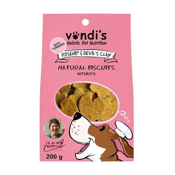 Vondi’s Devil’s Claw & Rosehip Biscuits – For Joint Support & Mobility (200g) from Pet Luxury