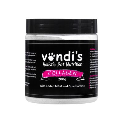 Vendi’s Collagen with MSM & Glucosamine (200g) from Pet Luxury Vendi’s Collagen with MSM & Glucosamine (200g) from Pet Luxury
