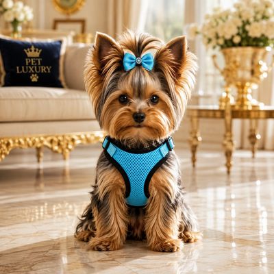 Pet Luxury Urban Blue Paws Harness