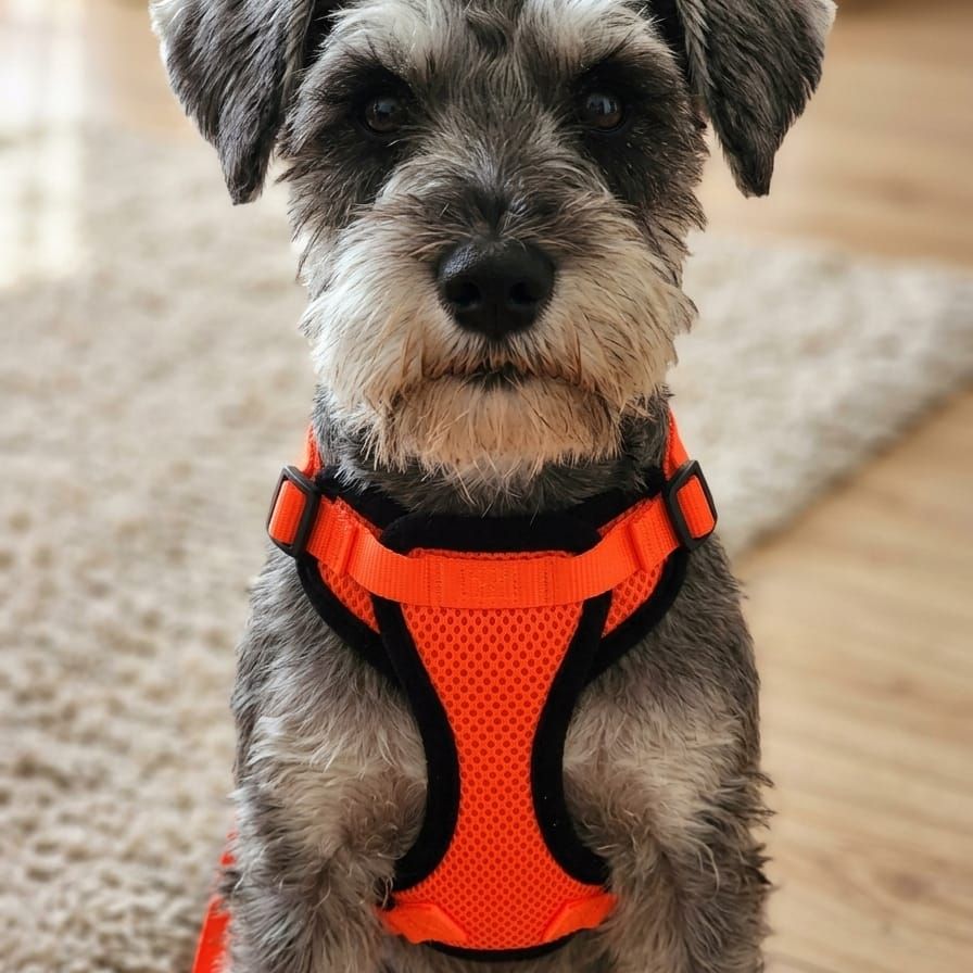Pet Luxury Urban Orange Paws Harness
