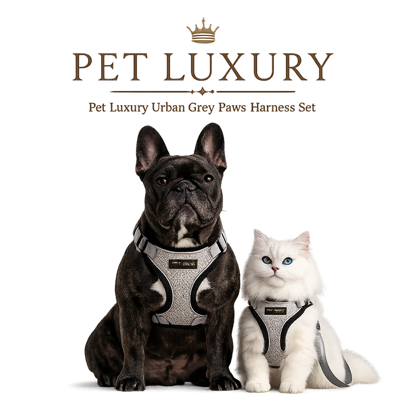 Pet Luxury Urban Grey Paws Harness