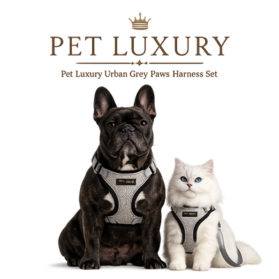 Pet Luxury Urban Grey Paws Harness