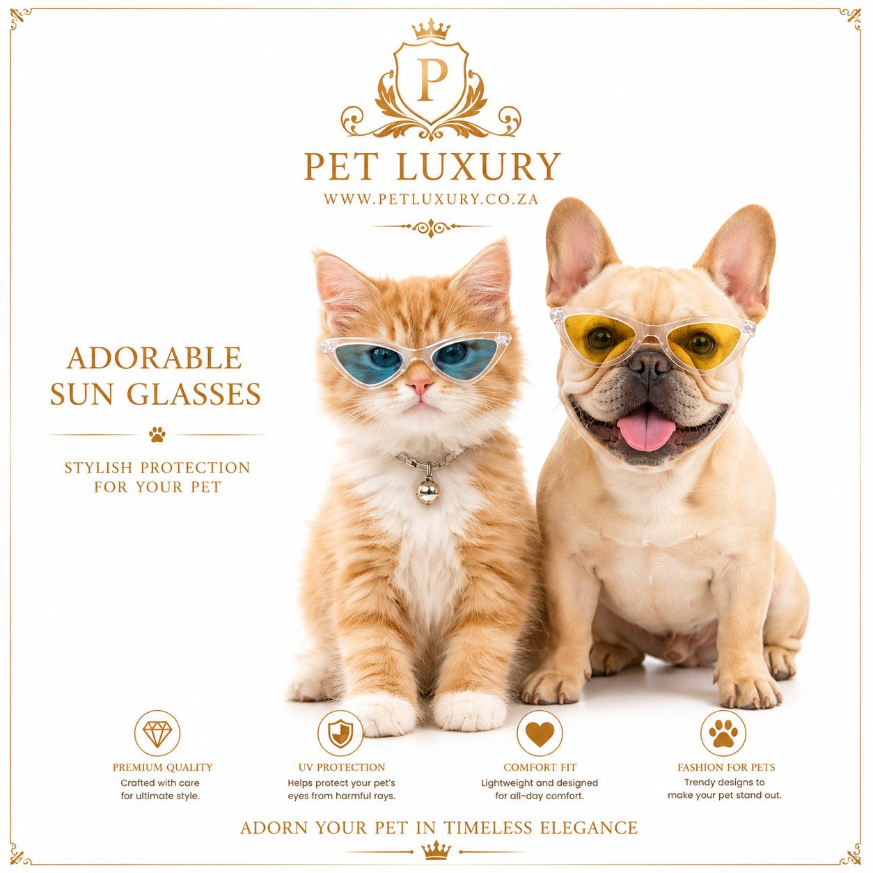 Pet Luxury Adorable Sun Glasses
