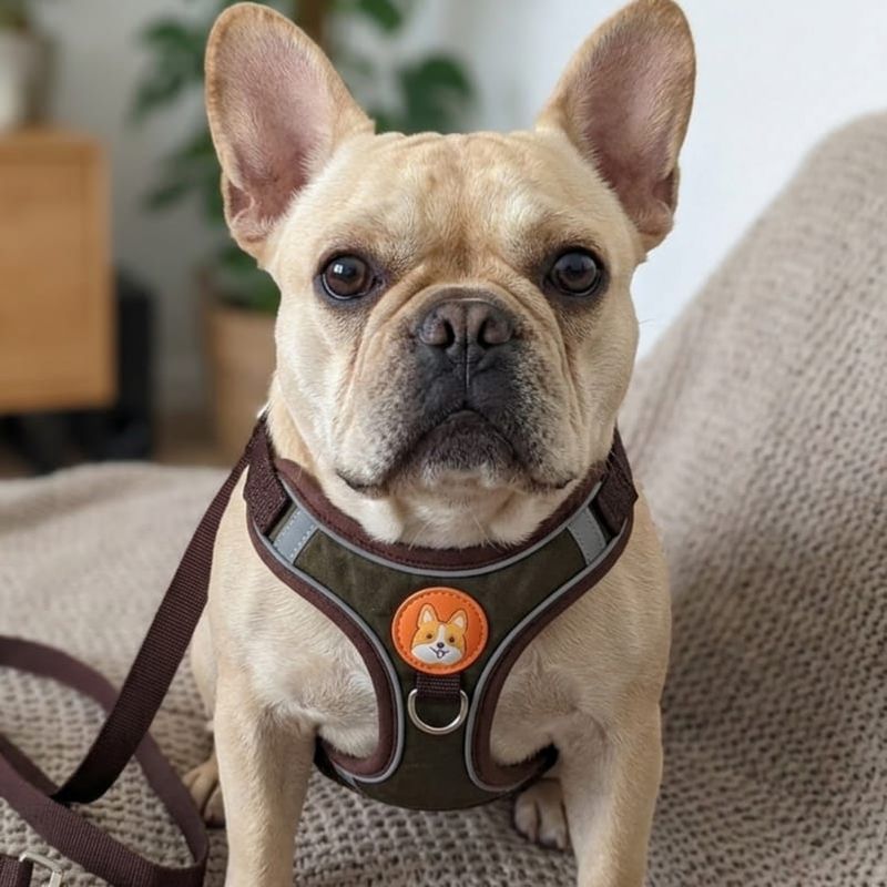 Pet Luxury Pawsome Brown Harness Set