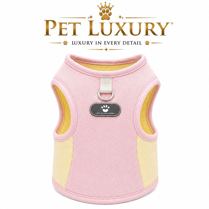 Pastel Luxury Range Cat Clothing - Pink and Yellow