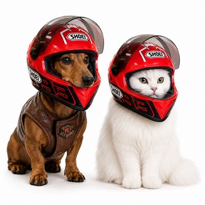Pet Luxury RiderShield Cats & Dogs Premium Helmet