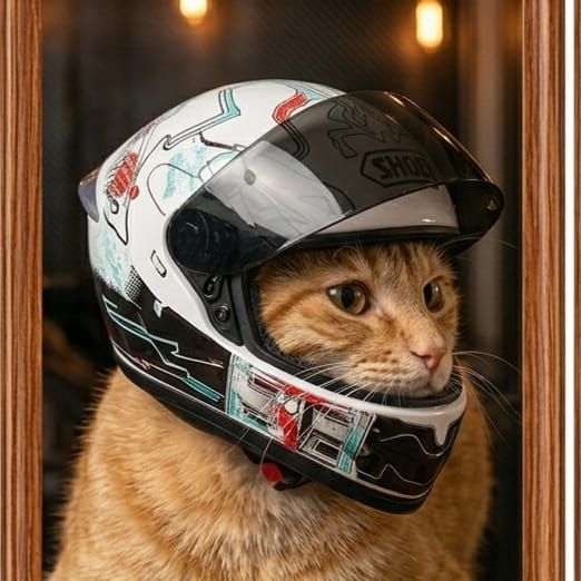 Pet Luxury Grand Prix Cat & Dog Helmet