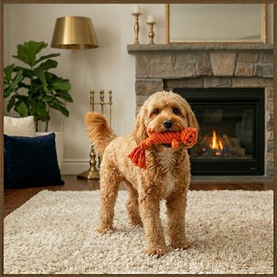 Pet Luxury Nutty Squirrel Hand-Woven Rope Toy