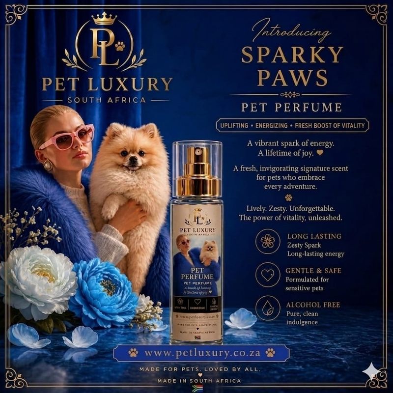 Pet Luxury Pet Perfume – Sparky Paws | Energizing, Long-Lasting Fragrance for Pets