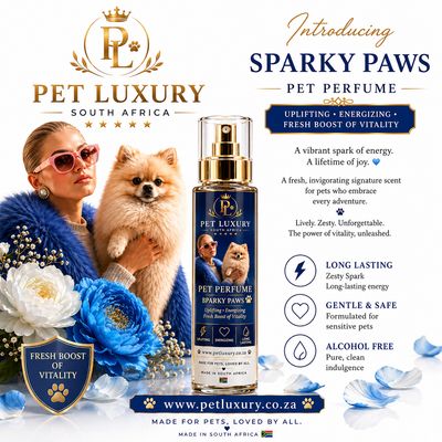 Pet Luxury Pet Perfume – Sparky Paws | Energizing, Long-Lasting Fragrance for Pets Pet Luxury Pet Perfume – Sparky Paws | Energizing, Long-Lasting Fragrance for Pets