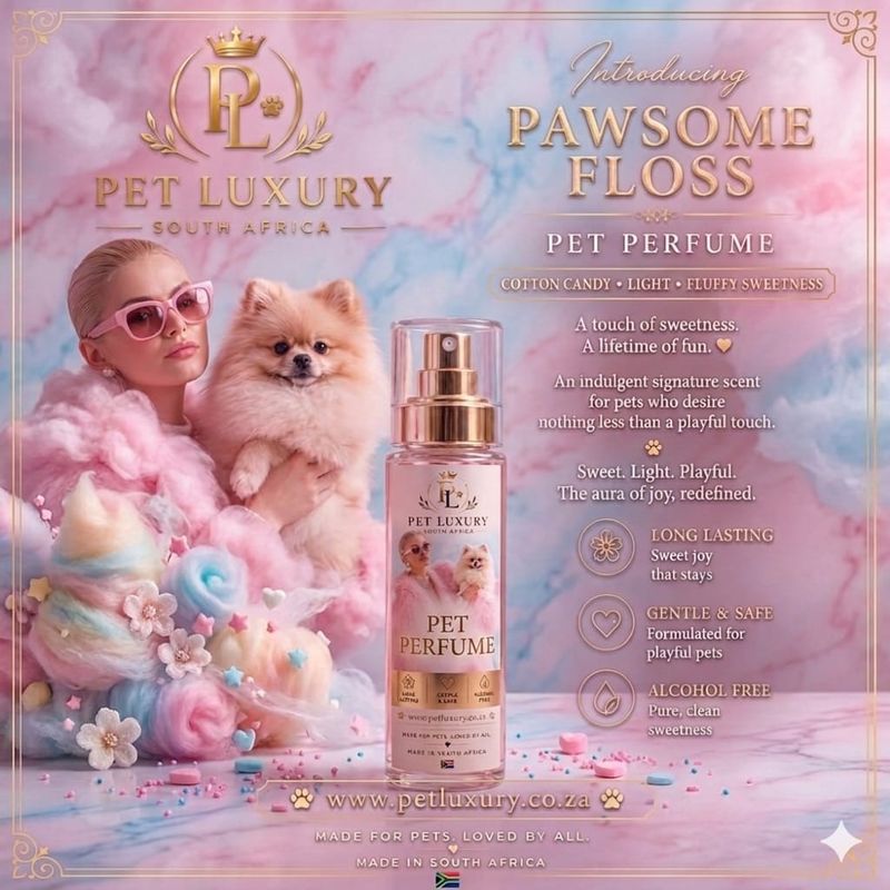 Pet Luxury Pet Perfume - Pawsome Floss | Fluffy and Light Cotton Candy Sweetness