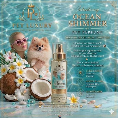 Pet Luxury Pet Perfume - Ocean Shimmer | Beachy, Creamy, Coconut Vibes