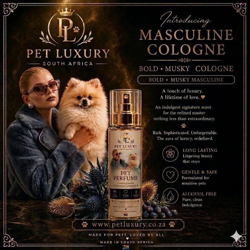 Pet Luxury Pet Perfume - Masculine Cologne | Bold and Musky