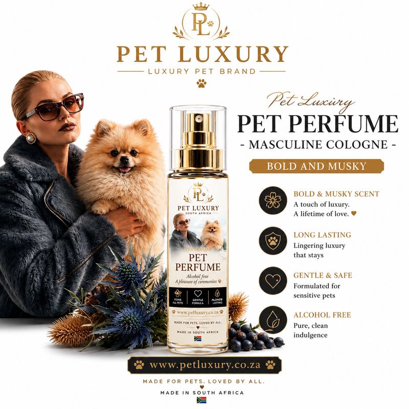 Pet Luxury Pet Perfume - Masculine Cologne | Bold and Musky