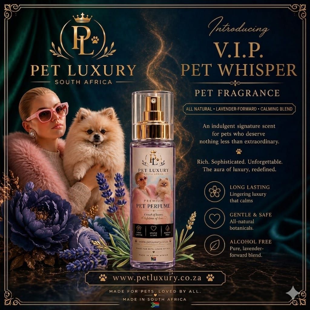 Pet Luxury Pet Perfume - V.I.P Pet Whisper | All Natural Lavender Calming for Pets