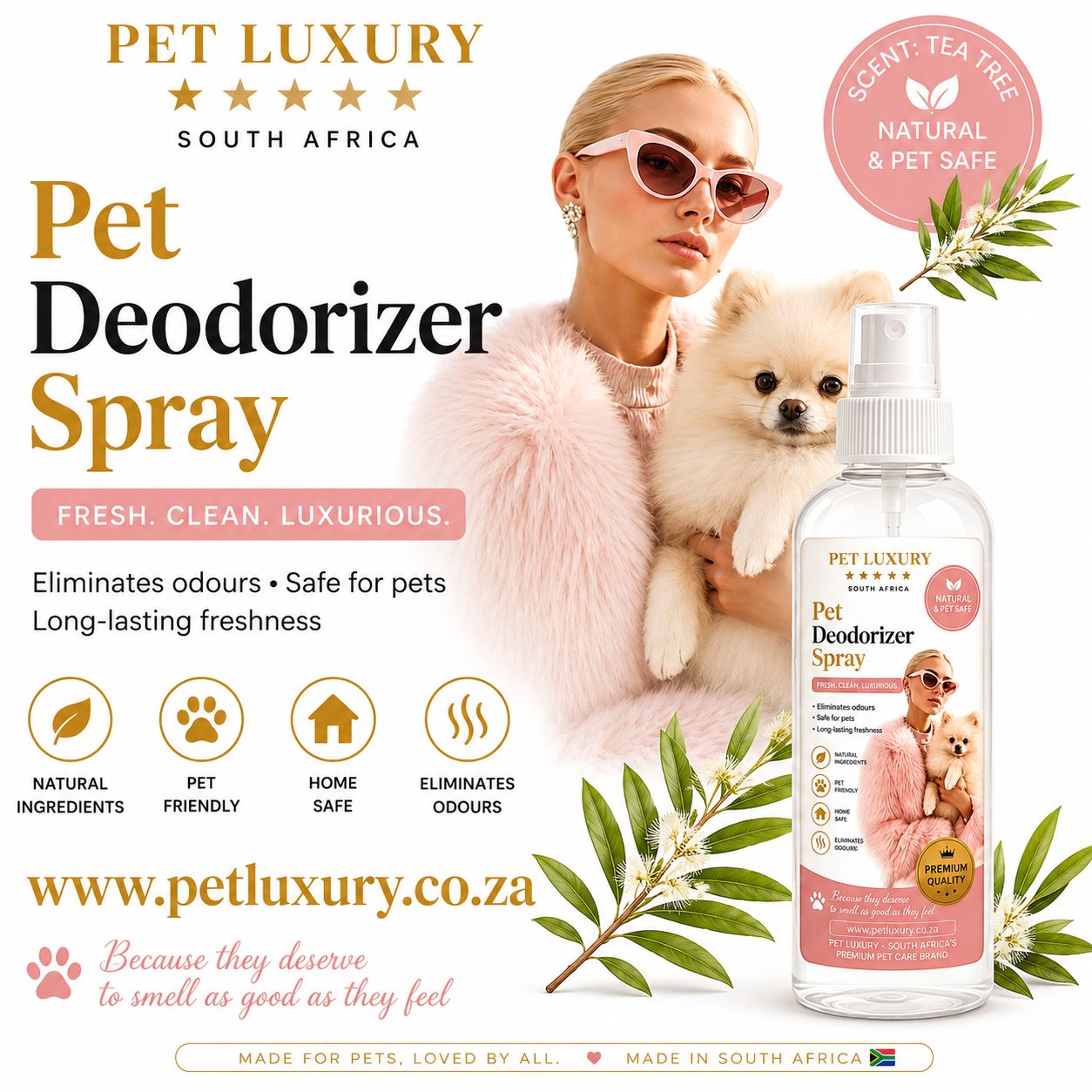 Pet Luxury Pet Deodorizer Spray - Vanilla