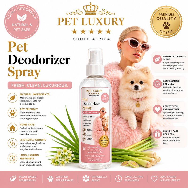 Pet Luxury South Africa Pet Deodorizer Spray - Citronella