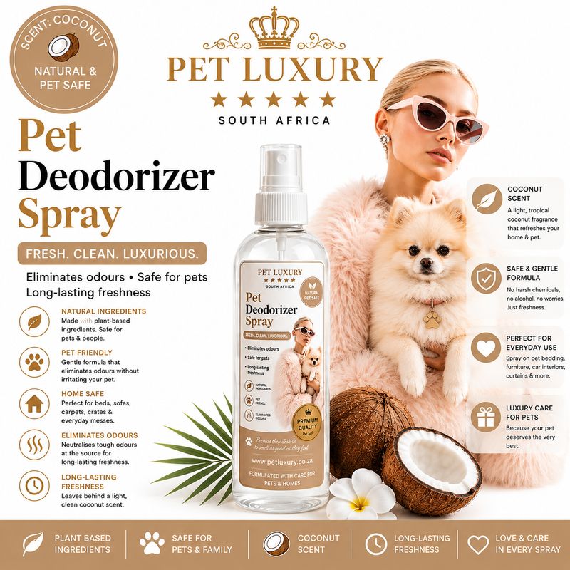 Pet Luxury South Africa Pet Deodorizer Spray - Coconut