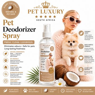 Pet Luxury South Africa Pet Deodorizer Spray - Coconut Pet Luxury South Africa Pet Deodorizer Spray - Coconut
